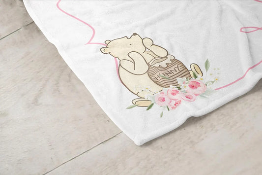 くまのプーさん 女の子用 ミルストーンブランケット