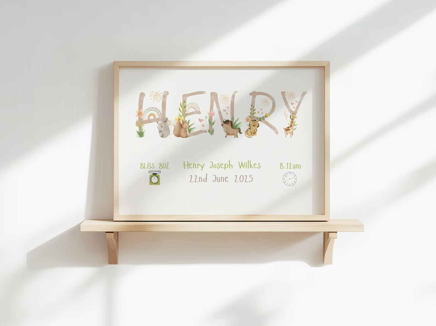 【名入れ】 メモリアル キャンバスアート お子様の誕生を祝う·世界に一つだけの記念品