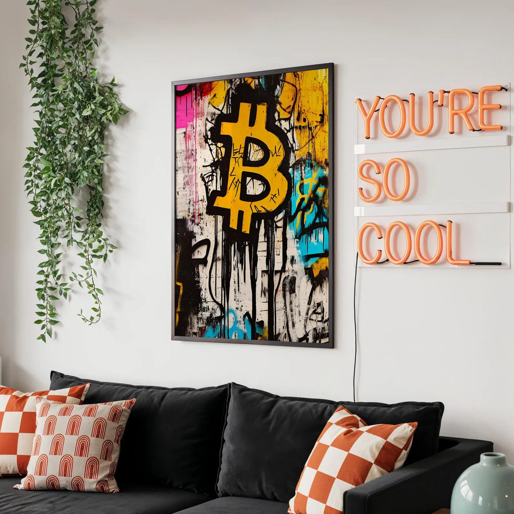 ビットコイン グラフィティ ポスター