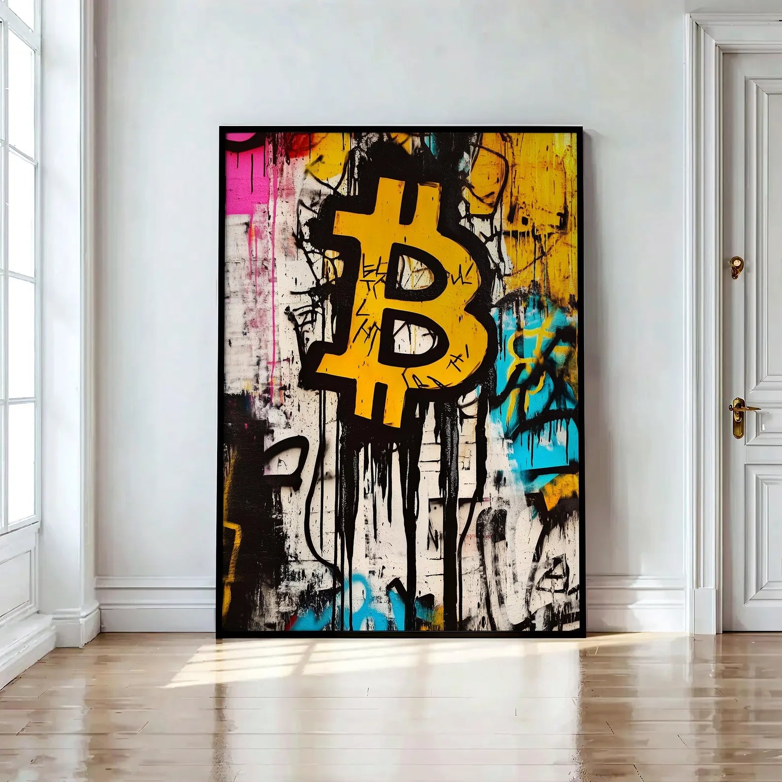 ビットコイン グラフィティ ポスター