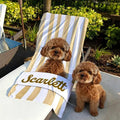 Original name beach towel ♪ Made-to-order beach