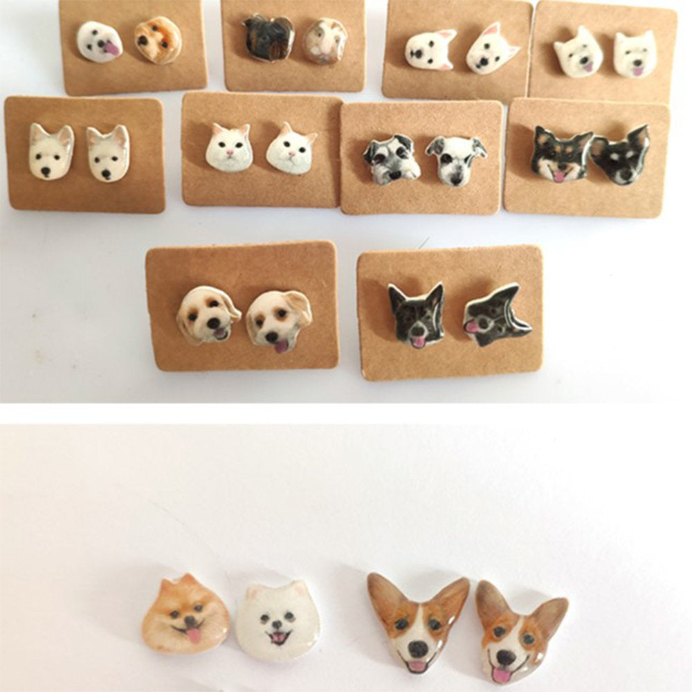 お写真入りから 可愛いうちの子ピアス♥誕生日プレゼント 記念日 - Fallook