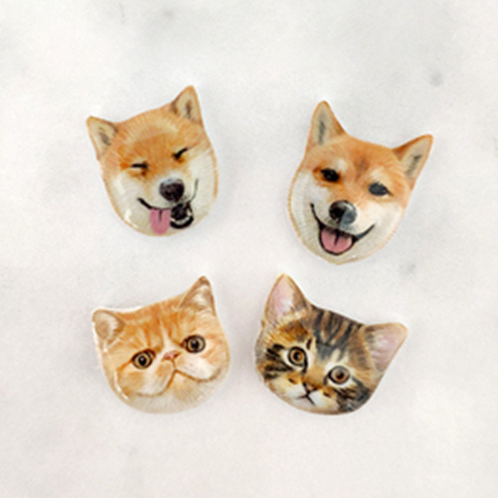 お写真入りから 可愛いうちの子ピアス♥誕生日プレゼント 記念日 - Fallook