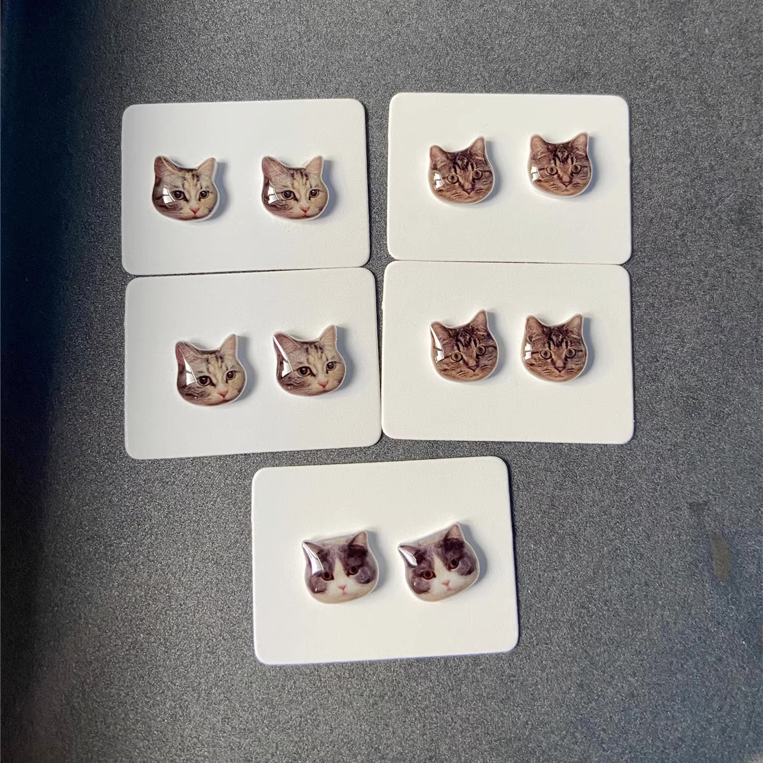 お写真入りから 可愛いうちの子ピアス♥誕生日プレゼント 記念日 - Fallook