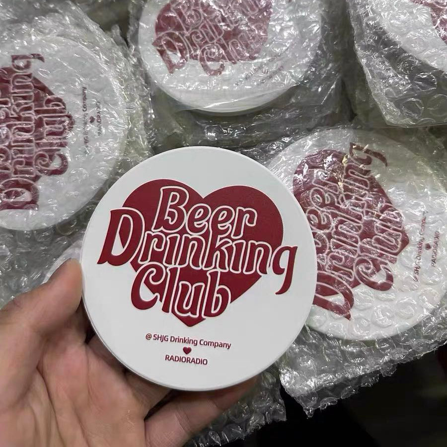 セット四角商店風 速乾ダイアトマイトコースター 名入れ対応の陶器マグカップ用コースター