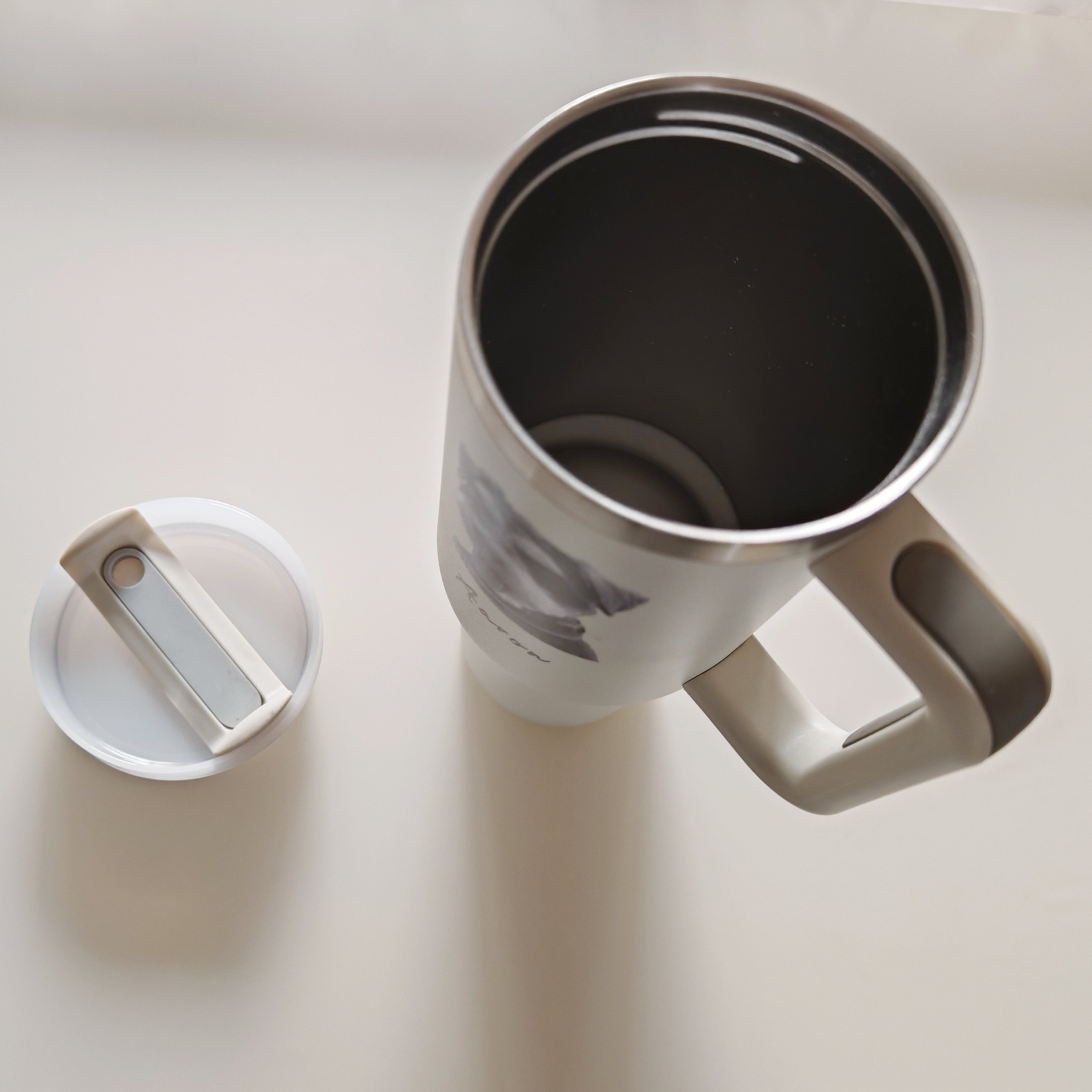 犬&猫 ペット 写真入り 名入れ 蓋付き  1182ml 真空断熱 保温 保冷 タンブラー オリジナル