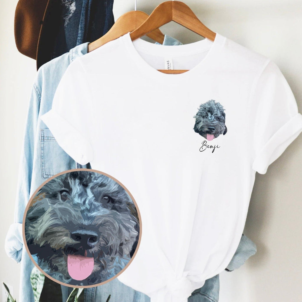 犬·猫 ペットの写真 アバター を入れたカスタマイズされた Ｔシャツ 大きなアバター カラフル - Fallook