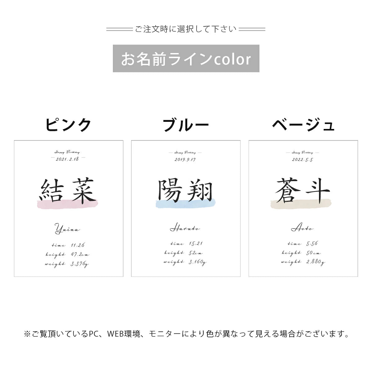 命名書 赤ちゃん  おしゃれ 命名 台紙 オーダー 名前入れ 用紙のみ ニューボーンフォト かわいい 新生児 1歳 A4 プレゼント ギフト