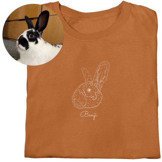 犬·猫 ペットの写真 アバター を入れたカスタマイズされた Ｔシャツ 大きなアバター - Fallook