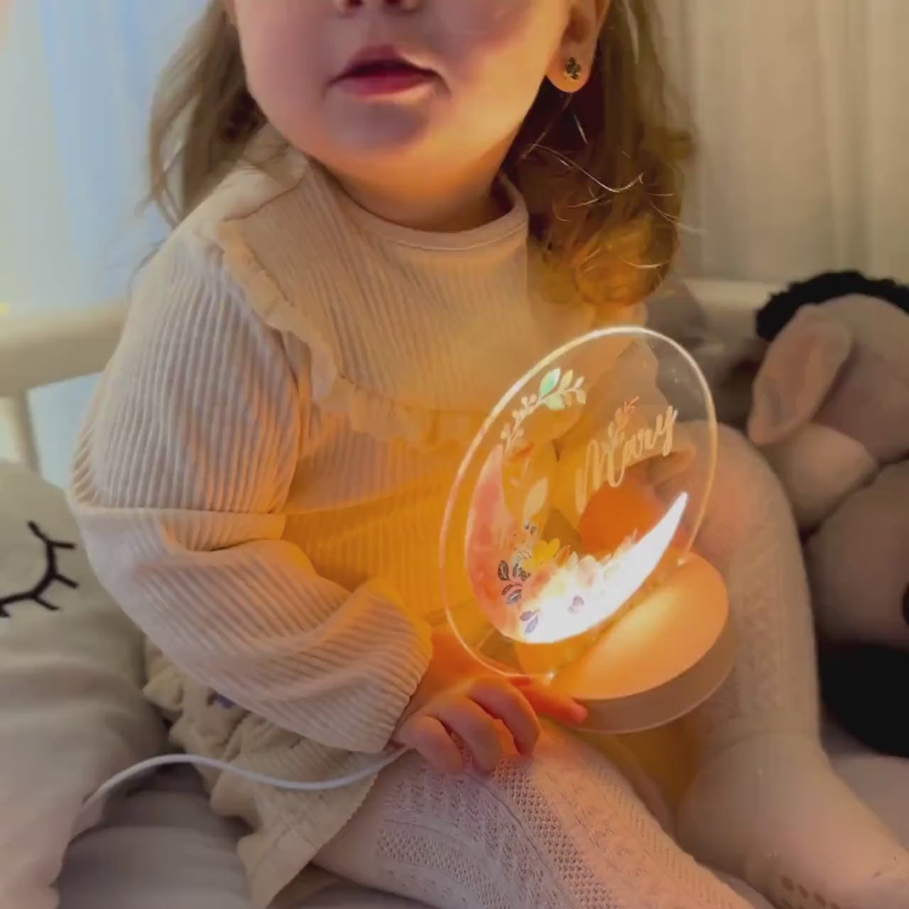 子供のためのパーソナライズされた夜の光 カスタム夜の光
