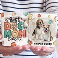 母の日祝 Dog Mom Dog Dad - 個性化された3D膨らませ効果プリントマグ クロースタイル·白いマグカップ - Fallook
