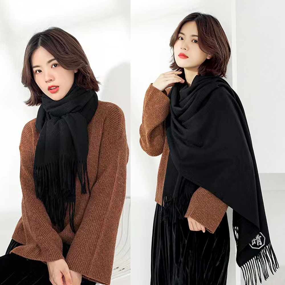 商店風－刺繍のカスタマイズマフラー - Fallook