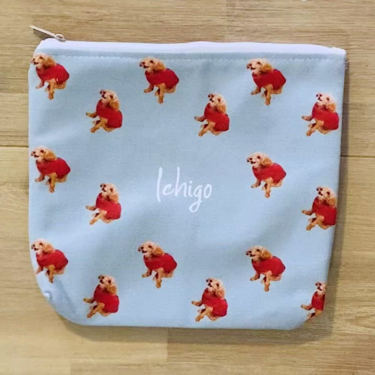 ペット写真でつくるオリジナルポーチ♪ 可愛い【両面印刷】 - Fallook