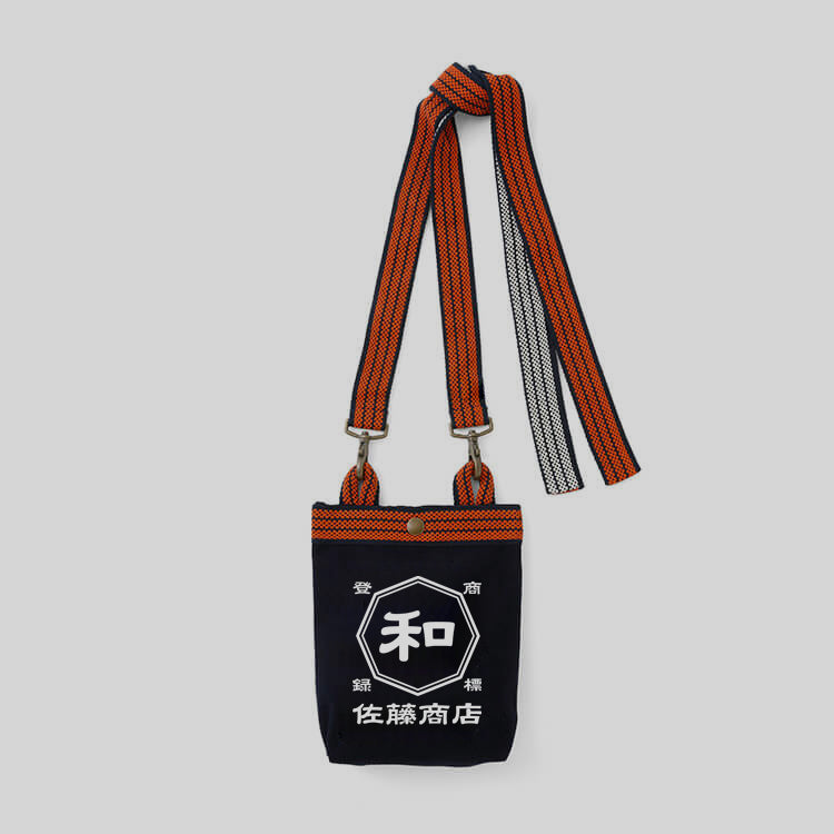 商店風 帆前掛けショルダーバッグ 名入り和風小物 - Fallook