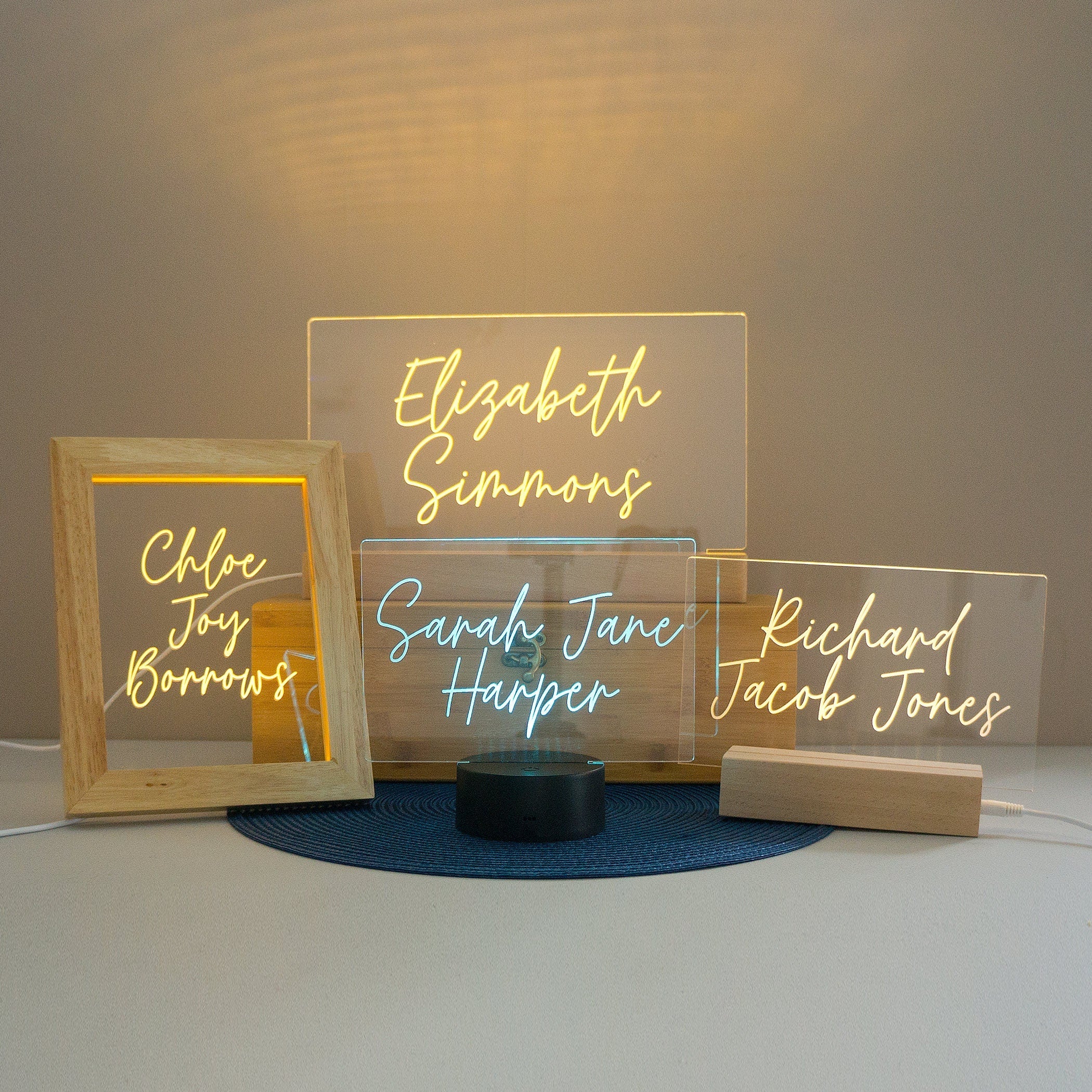 ♪結婚祝い フォトフレーム・木製 フォトフレーム・フォト フレーム デコ・フォトフレーム おしゃれ プレゼント・LEDフォトフレームライト - Fallook